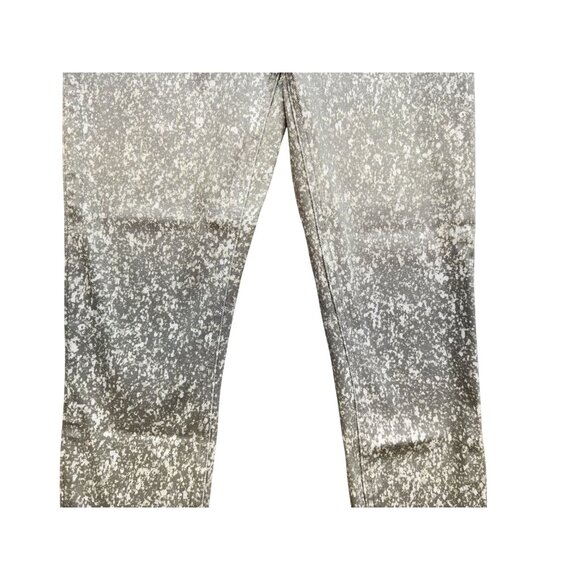 Spanx Womens Patterned Leggings Medium Gray & White Comfortable Stretch Fit - Picture 6 of 14